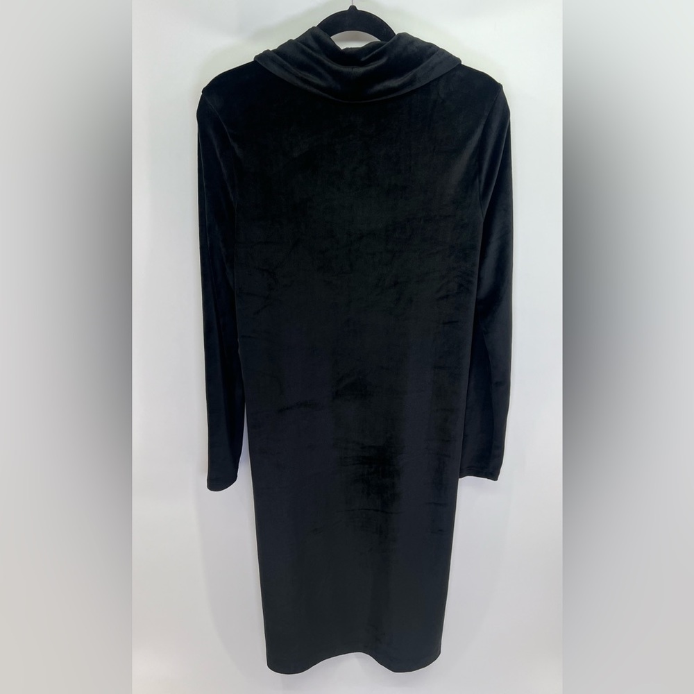 Bobi Revolve Soft Black Velour Velvet Long Duster Robe Cardigan Pockets S Small - Picture 5 of 8